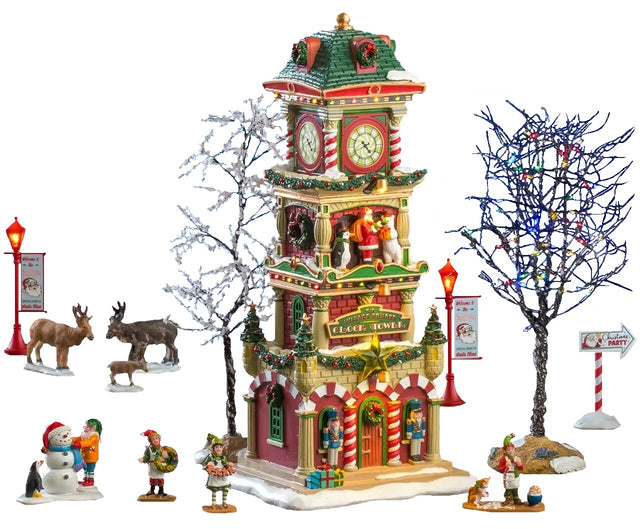 This image shows what this Lemax house set looks like on a white background.