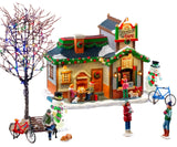 This image shows what this Lemax house set looks like on a white background.