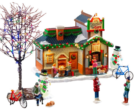This image shows what this Lemax house set looks like on a white background.