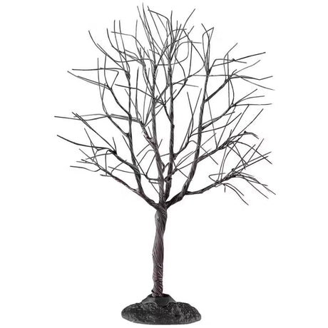 This is a Lemax Spooky Town maple tree that has a twisty trunk and a lot of bare branches.