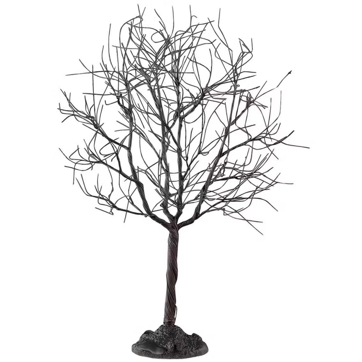 This is a Lemax Spooky Town maple tree that has a twisty trunk and a lot of bare branches.