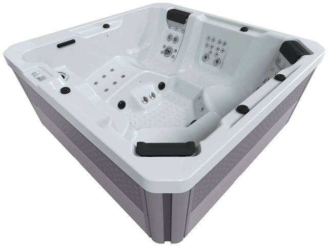 This is a picture of the hot tub from above so you can see all the seats and all the jets.