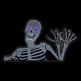 This is a still image showing the skeleton smiling and waving.