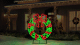 Hi-Vibrant LED Christmas Wreath Decoration