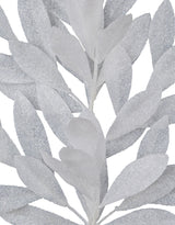 This is an up close view of the white glitter construction.