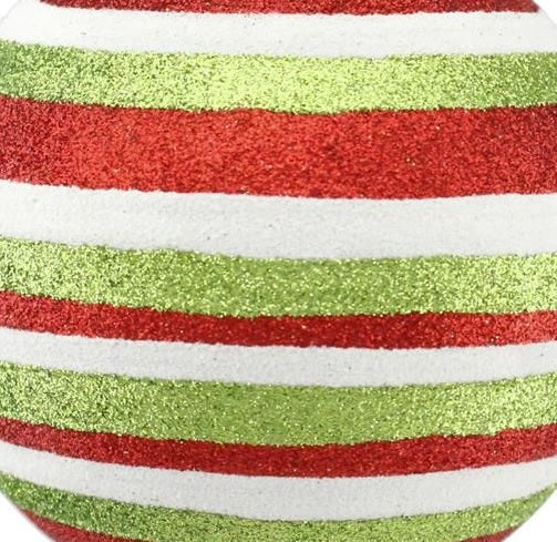 This is an up close view of the glitter stripes.