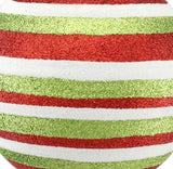 This is an up close view of the glitter stripes.