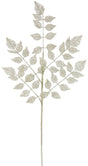 This image shows a light gold colored pick spray designed to look like a stem with leaves on it.