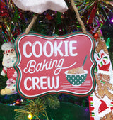 4" Embossed Holiday Baking Sign