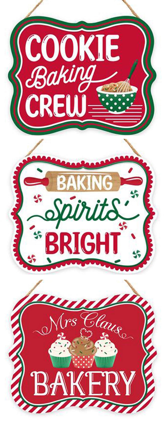 This image shows the three different sign options available.