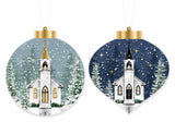 This image shows both of the ornament options available. 