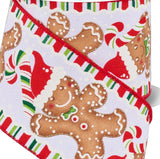 This is an up close view of the ribbon and the wired edges.