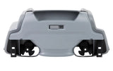This image shows the underside of the pool cleaner on white background. It shows the button is OFF.