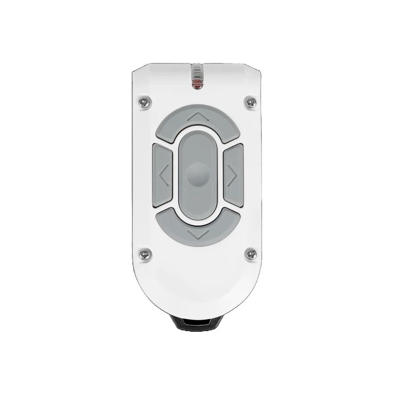 This image shows the remote control on a white background.