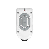 This image shows the remote control on a white background.