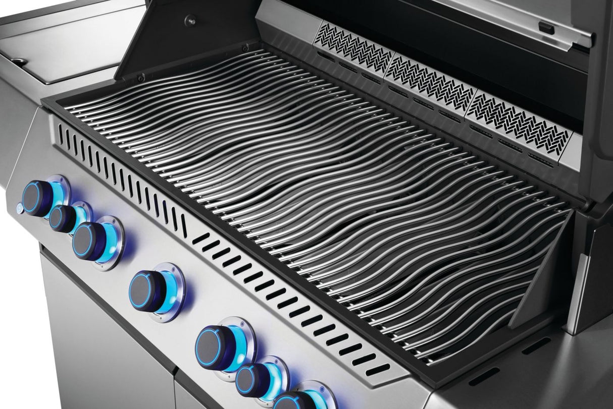 This is an up close view of the cooking grates.