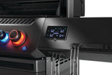 This is an up close view of the smart built-in thermometer on the right shelf.