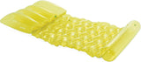 This image shows the lime green transparent pool float.