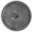 An up close view of the top of the anthracite colored umbrella base.