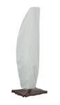 Protective outdoor furniture cover. The color is light gray. It fits an AG19A Cantilever Style Umbrella.