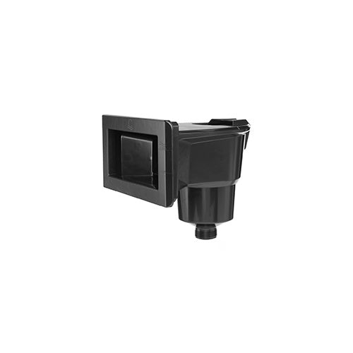 This image shows what the black wide mouth skimmer looks like on a white background.