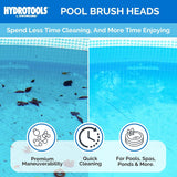 This pool brush has premium maneuverability, has quick cleaning and was made for pools, spas, ponds and more. Spend less time cleaning and more time enjoying.