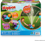 A game where the closer you get to your hippo, the more you’ll be sprayed but the easier it is to land the snacks in your hippo’s mouth.