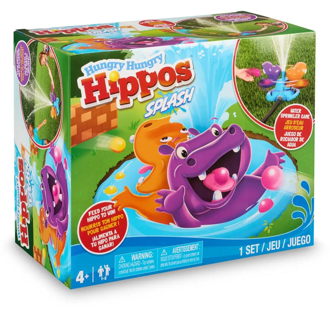 A game where the closer you get to your hippo, the more you’ll be sprayed but the easier it is to land the snacks in your hippo’s mouth.