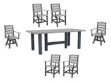 Light Grey & Slate Napa Resin Dining Collection