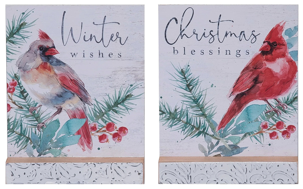 This image shows the two different tabletop decoration options available.