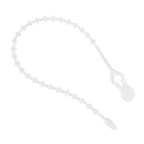 This image shows the clear light tie on a white background.