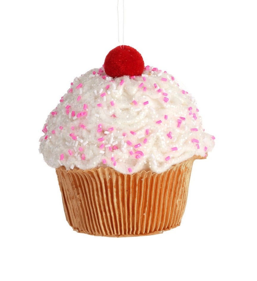 5" Sweet Sprinkled Cupcake Ornament