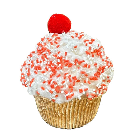 5" Sweet Sprinkled Cupcake Ornament
