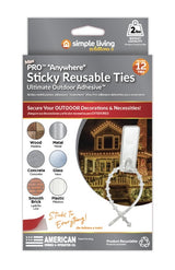 Pro "Anywhere" Sticky Reusable Ties (12-Pack)