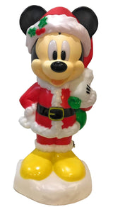 24" Lighted Christmas Outdoor Blow Mold Mickey with Gifts