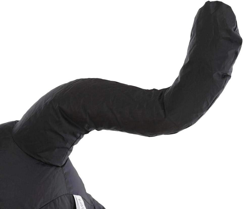 Halloween inflatable shaped like a black cat ready to pounce.