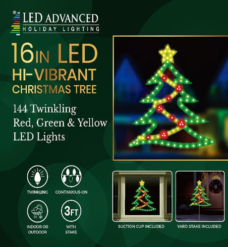 Hi-Vibrant LED Tree Christmas Decoration
