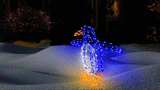 26" Twinkling LED Happy Penguin Outdoor Wire Sculpture