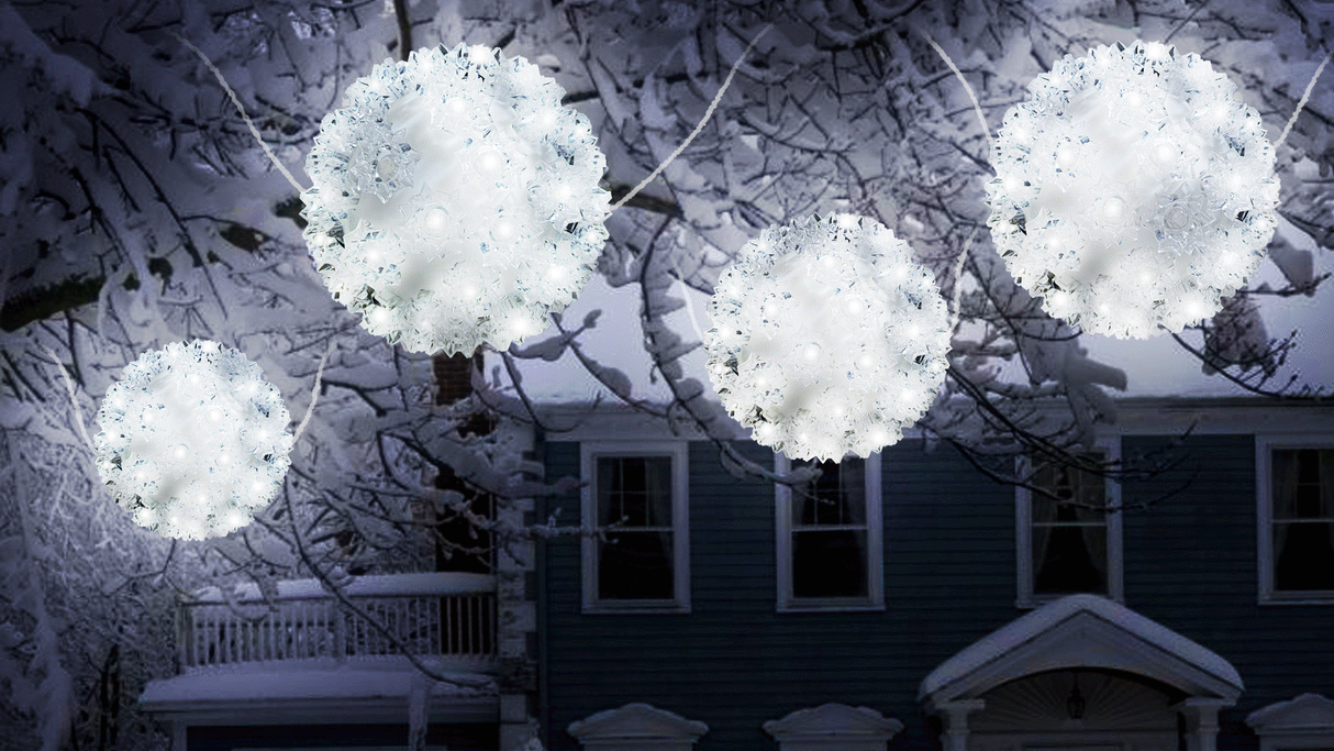 5.5" Crystal Twinkling LED Sphere Decoration