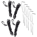 This image shows the utensils needed to put one of these inflatables into the ground.