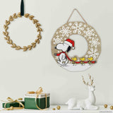 Peanuts® Snoopy Snowflake Wreath Hanging Decoration
