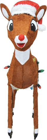 This image shows the Rudolph sculpture from head on.