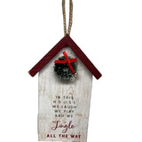 6" Vintage Wooden Holiday Sign Ornament