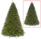 Artificial tree pre-lit with dual lights. Lights change from clear to multi-colored.