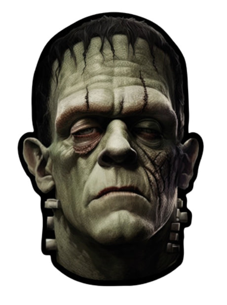 Pre-Lit Shimmer Frankenstein Halloween Silhouette Decoration