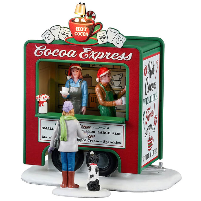 A Lemax table accent for your Lemax Village display. It's the Cocoa Express #34149