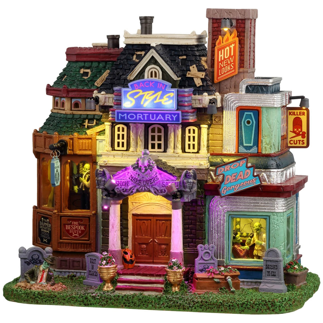 Spooky Town Mortuary Makeovers #45202 | Lemax Stuff – American Sale