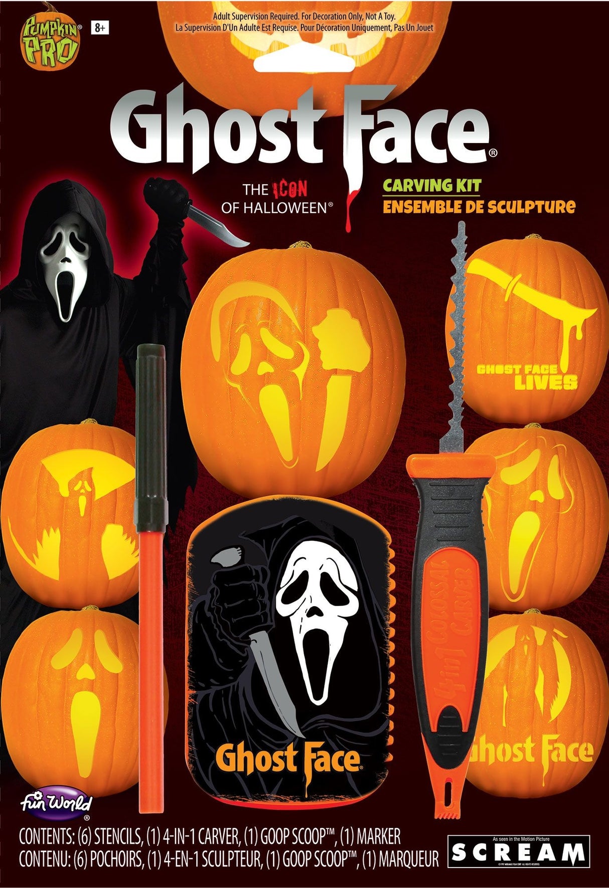 Ghost Face® Pumpkin Carving Kit
