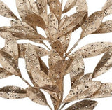 This is an up close view of some of the leaves with the glitter flecks.