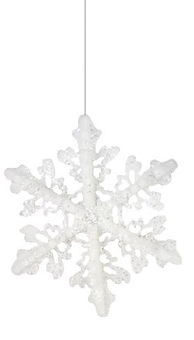 This image shows one of the snowflake ornament options.